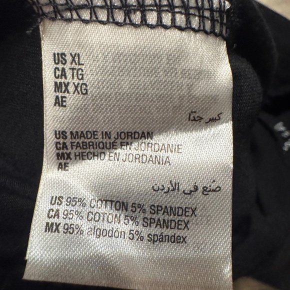 Black Capri Cotton Pants w/Tie String Front - Picture 5 of 5